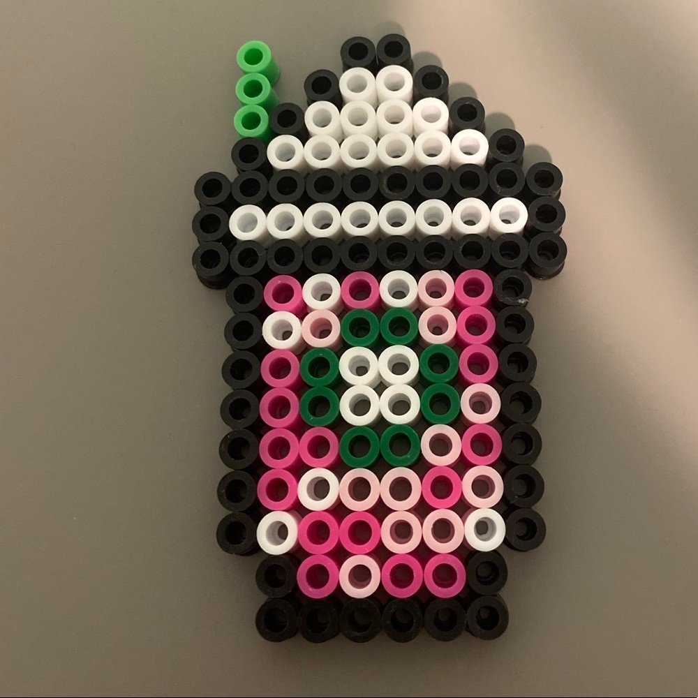 Perler bead art !! Starbucks drink